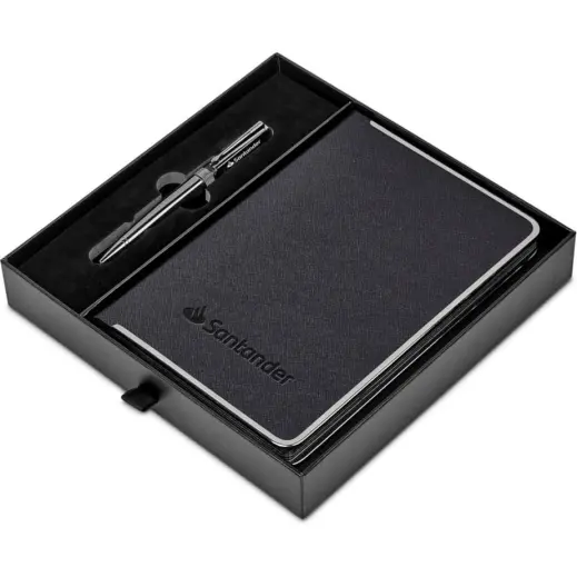 Alex Varga Petrovich Hard Cover Notebook & Pen Set Gift Box Open